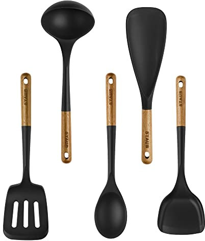 Staub Silikon-Kochutensilien, 5, Schwarz