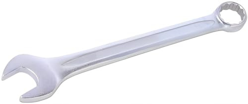 Chiave Combinata in Acciaio con Finitura Acciaio Cromo Vanadio - Ideale per Lavori Fai da Te e Officina - Chiave Inglese Combinata ad Alta Resistenza (Acciaio Cromo Vanadio) - (12 mm)