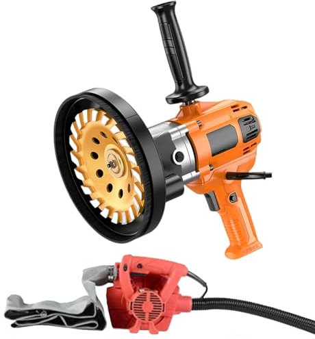 ANXYYDS Levigatrice per Cemento - 180 mm - Fresa per Cemento - 4980 W - con regolatore di velocità e Cappa di aspirazione