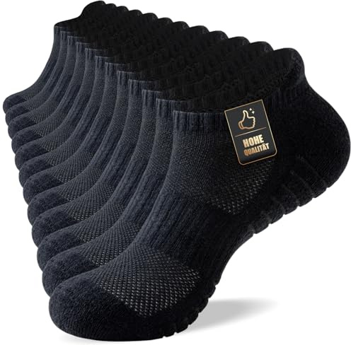 SockWaddles sneakerstrumpor män kvinnor, sportstrumpor sneakerstrumpor andas bomull korta löparstrumpor 35–38 39-42 43-46 47-50, unisex, 6 par