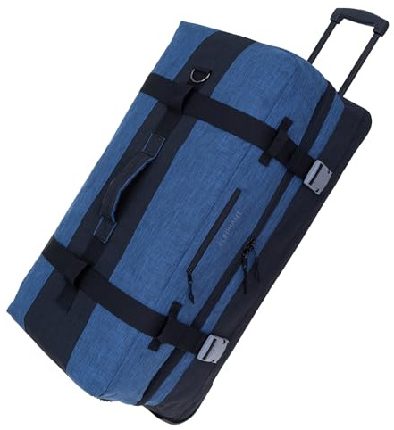 Trolley Reisetrolley Elephant Travel Reisetasche XXL 80 cm 13032 Blau-Sz | Reise Gepäck 120 Liter Trolly Herrn Damen Tasche Schullandheim Weichgepäck Schiffsreise Dunkelblau Schwarz