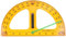 SHINEOFI Goniometro Multi-funzione Per Insegnanti Strumento Per Misurazione Angoli e Disegno Geometrico Aula Accessorio Didattico Pratico e Resistente Per Scuole e Classi