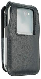 caseroxx Ledertasche für Emporia Joy-LTE | Hochwertige Tasche mit Gürtelclip zum sicheren Tragen am Gürtel, aus Echtleder