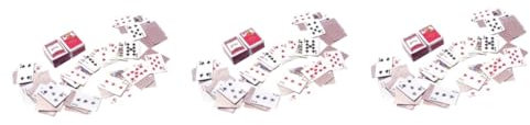 VICASKY 6stücke Mini Poker Spielkarten Für Puppenhäuser Lustiges Brettspiel Für Junge Mädchen Und Erwachsene Für Zuhause Bar Und Büro