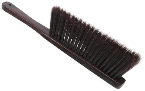 Garneck Fireplace Brush Long Handle Soft Bristle Dust Brush Bed Cleaning Tool Soft Hand Broom for Car