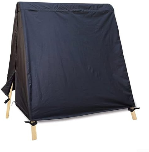 HpLive wasserdichte A-Frame Hollywoodschaukel Abdeckung, Wetterfest Oxford-Gewebe Schutzhülle für Gartenschaukel, 211x124x168cm, Schwarz