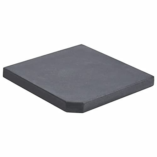 ShGaxin Sonnenschirmständer Schwarz Granit Quadratisch 25 kg, Sonnenschirm Ständer, Parasol Stand, Pavillon Gewichte, Fuss Sonnenschirm, Schirmständer, Ampelschirmständer