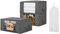 JIVAL19*22 Cajas Almacenaje Ropa 35L con Portatraje Impermeable – Pack 3 Cajas Organizadoras Bajo Cama y Armario, Tela 3 Capas, Asas Reforzadas, Ventana Transparente