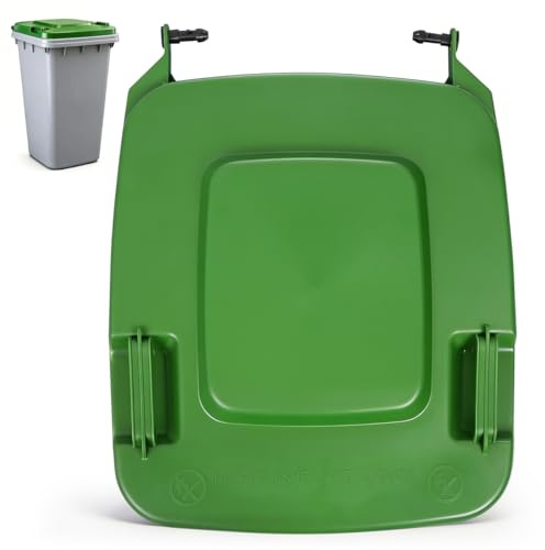 Alipis Large Trash can Replacement Lid 26.77X21.65X1.97In Plastic Waste Bin Cover Easy to Clean Prevents Water Pooling for Outdoor Sanitation