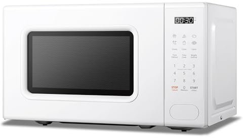 Forno a Microonde Digitale, 700W, 20L, 6 Menù Preimpostati, Express Cook, 11 Livelli di Potenza, Scongelamento, Funzione di Memorizzazione - Bianco