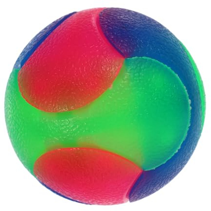 HEMOTON Leuchtende Hundebälle Interaktives Led Spielzeug Elastischer Wurfball Für Kleine Hunde Welpen Und Katzen