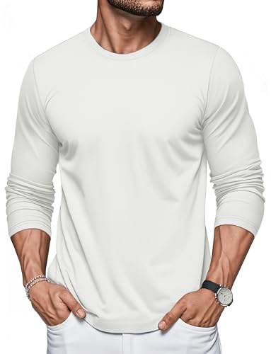 MAGCOMSEN Crew Neck Sweatshirt Plain Crew Neck Plain Sweatshirt Felpa Cotone Lo Sport e Il Tempo Libero