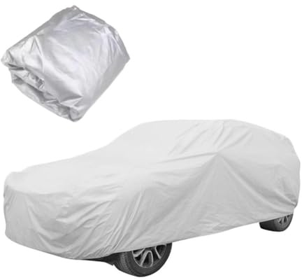 Universal SUV/Sedan Vollgarage Outdoor Wasserdicht Staub Auto Silber Schneeschutz Regen Resistan CoverM-XXL Hülle Auto UV
