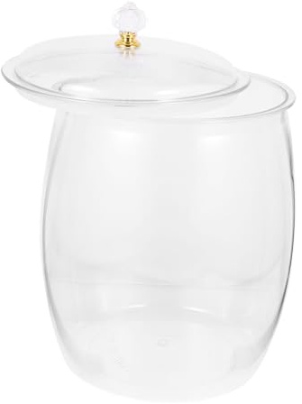 Gatuida Tarro Hermético Transparente De 6,5l Para Almacenar Granos y Kimchi, Contenedor De Vidrio Resistente Cierre Sellado, Recipiente Para Fermentación Casera y Conservación Cocina