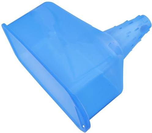 MOLUCKFU Entonnoir Carré en Plastique Bleu pour Moto et Voiture, Grand Diamètre, Conçu pour Éviter les Fuites Lors du Remplissage D'huile Moteur ou Carburant