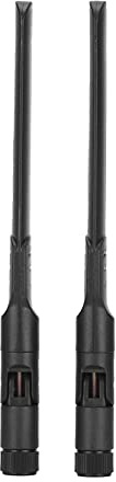 Ticfox Antena WiFi de Alta Ganancia SMA Pin Interno omnidireccional 8dBi 2,4 GHz 5 GHz 5,8 GHz para Tarjetas de Red de enrutador inalámbrico ABS Negro Paquete de 2