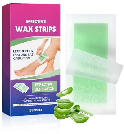 Wachsstreifen Haarentfernung, Augenbrauen Wachs,Wax Strips Hautschonende, Augenbrauen Schnell,für Gesicht,Achseln und Bikinizone