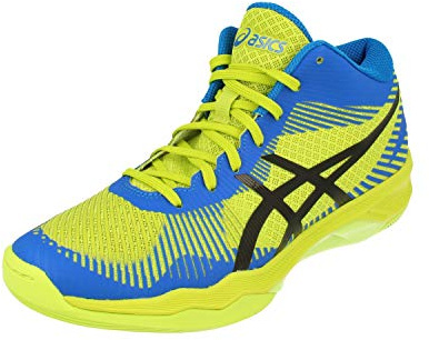 Asics Volley Elite FF Mt Scarpe da Pallavolo, Uomo, Multicolore (Energy Greendirectoire Blue Black 7743), 40 EU (6 UK)