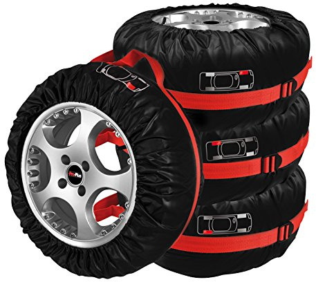 APT - Set di 4 custodie per pneumatici in nylon max 18, 20 kg per ruota