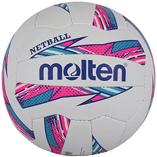 Molten Striker Netball Club und Match-Level, Pink/Blau, Größe 5