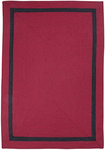 Indoor/Outdoor Designer-Teppich für Garten, Terasse und Wohnräume | 70 x 140 cm; Farbe: Rot | Gino Falcone - BRADO