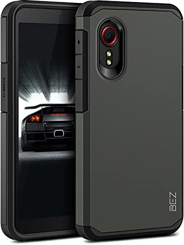 BEZ Hülle für Samsung Xcover 5 Hülle, Handyhülle Tasche Stoßfestes Kompatibel für Samsung Galaxy Xcover 5, [Heavy Duty Serie] Outdoor Dual Layer Armor Case Handy Schutzhülle Robuste, Grau