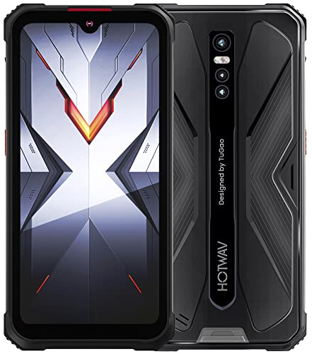 HOTWAV Cyber 9 Pro Téléphone Portable Incassable, Smartphone 8Go+128Go, Android 11 IP68/IP69K Antichoc Étanche, Batterie 7500mAh, 6,3 Pouces, Triple caméra 48MP, Smartphone 4G,NEC/OTG/GPS (Gris)