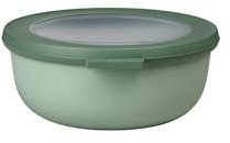 Mepal - Multi Bowl Cirqula Round - Contenitori Plastica con Coperchio - Adatto come contenitore ermetico per Frigo, microonde, Congelatore e piatti da portata - Ciotole Cucina - 750 ml - Nordic sage