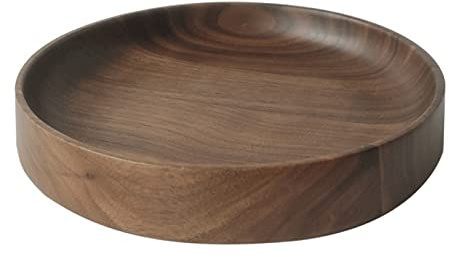 SUNESA Charola de Servicio Bandeja Redonda Bandeja de Madera Bandeja de Servir Perfecto for Mesa de café con Restaurante Sirviendo Comida decoración de la casa Bandeja Decorativa (Size : A)