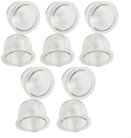 10PCS Rasenmäher Benzin 19mm,Kraftstoffpumpe Vergaser Primer Glühbirne für Kettensägen Gebläse Trimmer Freischneider
