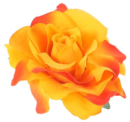 2 1 Mexikanisches Schmuck-Spielset Für Mädchen Anzug Haarblumen Rosenbrosche Anstecknadel Rosenhaar-Accessoires Blumenklammern Künstliche Blumen Simulationsnadel