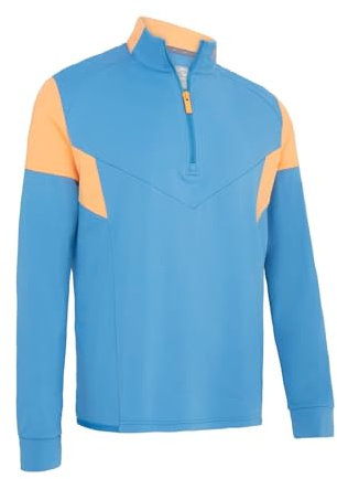 Callaway Herren-Golf-Sweatshirt mit Viertelreißverschluss, Blau (Vallarta Blue), L