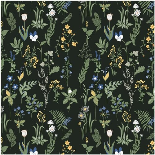 Cismmy Removable Peel and Stick Wallpaper Boho 17.5 x 118 in Floral for Bedroom Bathroom Easy Peel Off Stick on Wallpaper Contact Paper Renter Friendly Wall Paper
