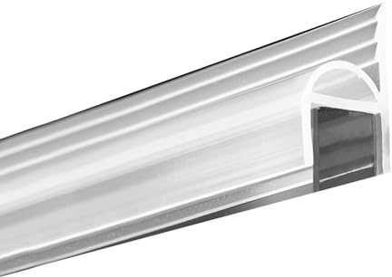 Joint de douche 3 m/10 m - Transparent - Pour porte en verre de 10 mm - Paroi de douche, baignoire, cabine de douche - Déflecteur d'eau - Joints de douche - 3 m x 12 mm