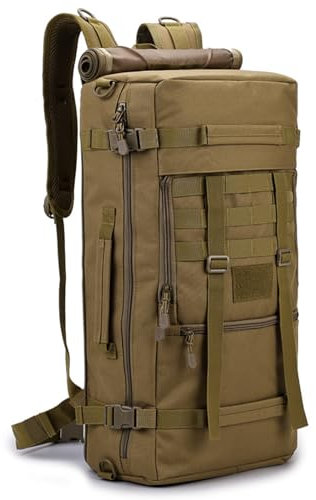 BLUEZY 50L Camping-Wanderrucksack, Survival-Jagdrucksack, Wasserdichter Taktischer Rucksack Taktischer Rucksack Outdoor Military Rucksack Für Herren Und Damen Für Outdoor-Reisen A