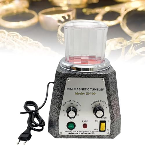 200 W Mini Magnetisk Tumblers Polermaskin, Professionell Magnetisk Tumbler Smycken Polermaskin, För Gradning, Fasning, Polering
