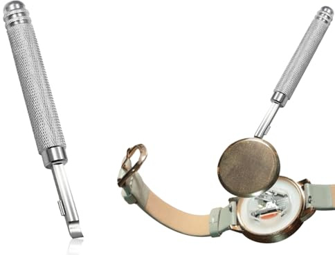 Lhbwhiz UhrendeckelöFfner,öFfner FüR Armbanduhr,Profi Uhren Reparatur Werkzeug,Pry Gehäusebodenöffner für Armbanduhren Uhr,Batteriewechsel UhrHebelmesser,für Verschiedenen Größen Armbanduhren Uhr