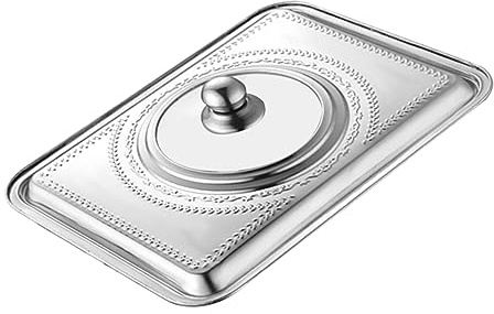 MAGICLULU Topfdeckel Einfacher Küchenöl Spritzschutz aus Edelstahl Rechteckiger Spritzfest und Effizient Modernes Kochgeschirr für Küche und Restaurant