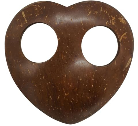 PANASIAM Coconut buckle, Heart, ∅ 7,5 cm