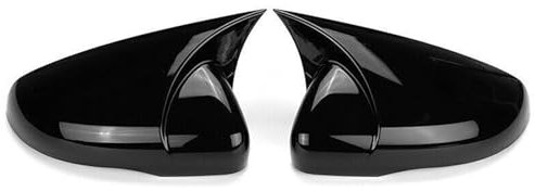 Auto Spiegelkappen Für VW Für Golf 6 MK6 GTI GTD 2009-2013 Auto Rückspiegel Abdeckung Flügel Kappe Außentür Fall Trim Abdeckungen Seitenspiegel(Gloss Black)