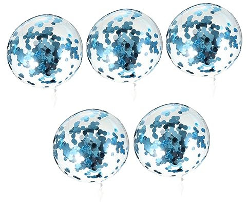 MOLUCKFU 1satz Transparente Bobo Ballons Mit Glitzer Für Geburtstagsfeiern Und Hochzeiten Wiederverwendbar Aus Hochwertigem Deko Für Anlässe Und Feiern
