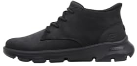 Skechers Herr handsfree Slip-Ins Arch FIT Garza Ridley ankelstövel, svart, 8 UK, Svart, 42 EU