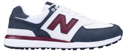 New Balance 574 Green VS, golfskor för män, Marinblå, röd, 42.5 EU