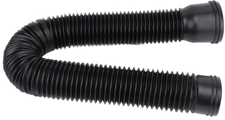 Roof Channels Flexible Downpipe Extension, Rain Gutters-fall Pipe Extension Round Extraction for Downpipe Extension From 50 to 150 Cm (Black)