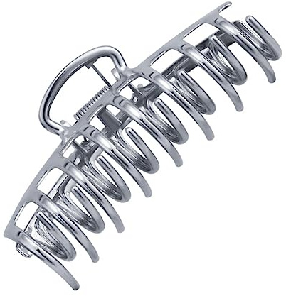 Mikikit Clip De Cabeza Plana De Metal Pinza Pelo Hueca Utilizable Para Sujetar El Pelo El Día Día