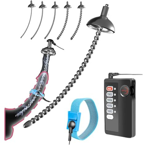 Asta sonora in acciaio inossidabile con copertura, anello di allenamento e controller, set di allenamento con perline speciali per uomo -D39IT (5mm)