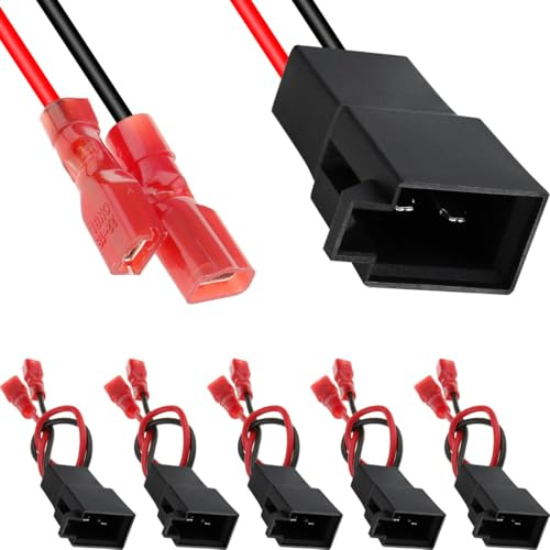 DAOKAI Car Speaker Adapter,Speaker Adaptor Adapter Plug Leads Cable for Polo Audio Wiring Harnesses Vehicle Electronics Replacement Accessories Plug and Play - 6pcs