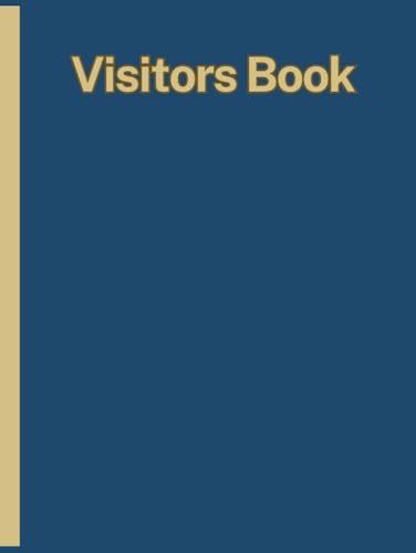 Visitors Book: Professional Hardback Register for Business Office & Workplace Use – Track Visitor Sign In and Out Records, Guest Entries & Corporate Security Logs with Ease, Up to 3500 Entries