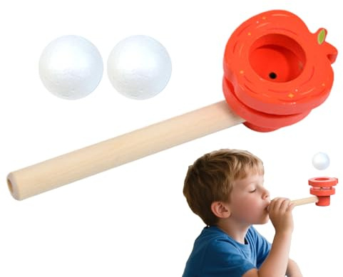 Andningsbollvisselpipa – luftflödesbalans-pinne, rörelsekontrollleksak, pedagogisk leksak med ergonomisk greppform | Underhållning för att bygga färdigheter för julklappsevenemang, uppmärksamheter