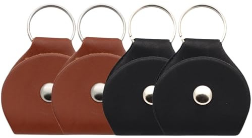 Nyckelring med plektrumhållare, Set med 25 flerfärgade gitarrvalshållare förvaringsväska Nyckelringar for basukulele(Multi-colored)